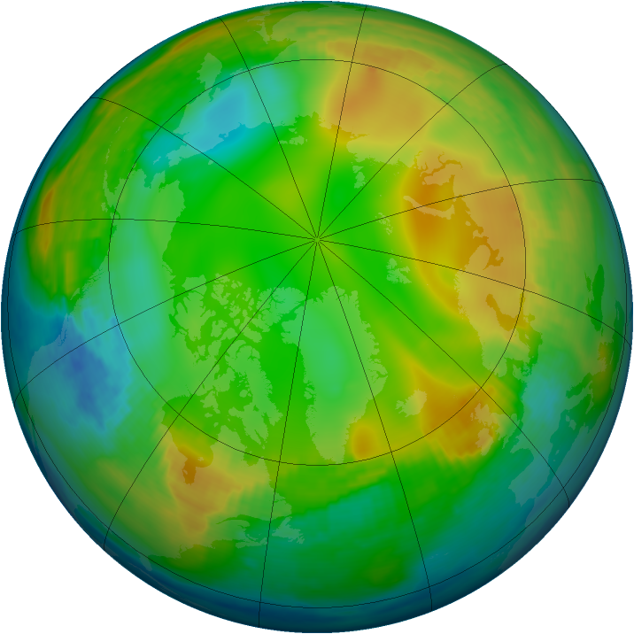 Arctic ozone map for 17 December 1979